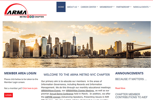 ARMA NYC Re-design