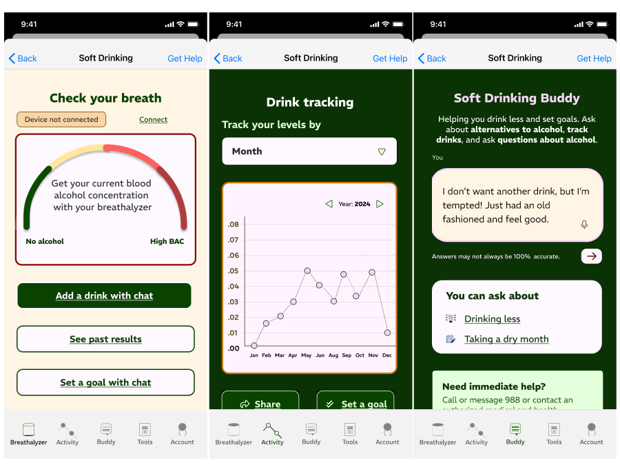 Mobile iOS versions of Soft Drinking